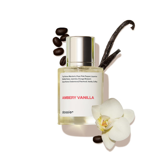 Dossier - Ambery Vanilla 3.4Oz (100ml) - Eau de Parfum - Luxury Perfume - Long-lasting Fragrance - Feminine