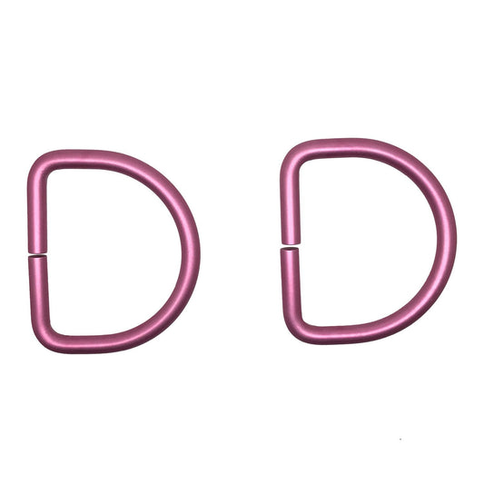 Scuba Choice Aluminum Bented D-Ring Attachment for BCD, Pair, Pink