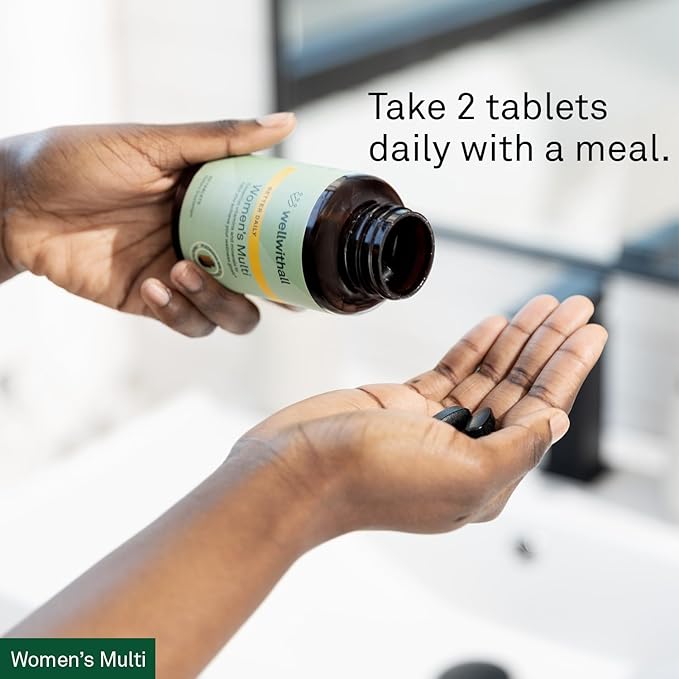 Women’s Multivitamin Daily Supplement with Essential Vitamins, Minerals & Iron (60 Tablets) & Sleep Support with Sustained-Release Melatonin (7 Capsules Travel Pack)