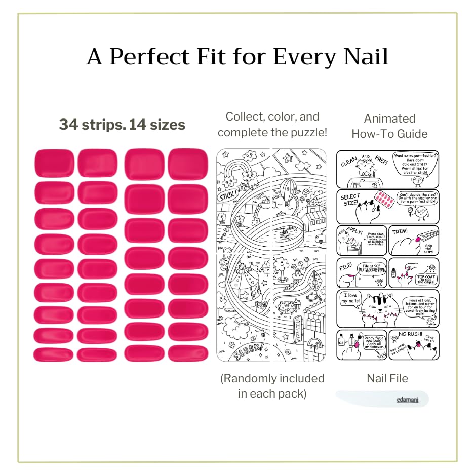 Fully-Cured Instant 100% Real Gel Nails - SKIP the UV/LED/SUN! Instant Salon Look Manicure That’s Safer & Easier Than Semi-Cured | No Dry Time, No Damage, 14+ Days Wear, Toxin-Free (Pink Fizz)