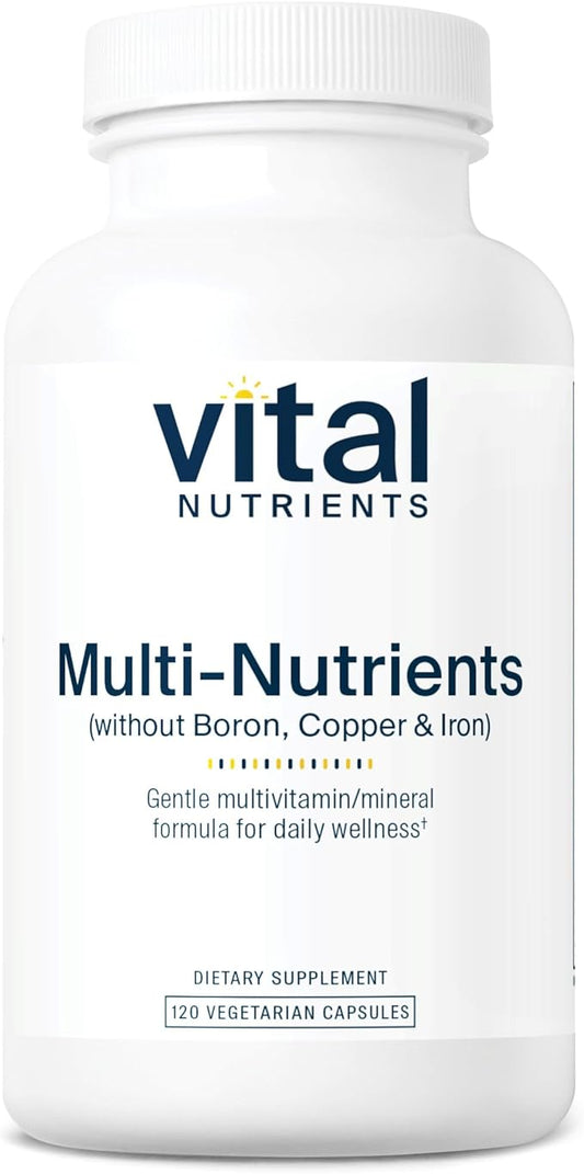 Vital Nutrients Multi-Nutrients 5 Ultra Antioxidant Formula | Boron, Copper, and Iron Free | Vegetarian Daily Multivitamin and Mineral | Gluten, Dairy, Soy Free | Non-GMO | 120 Capsules