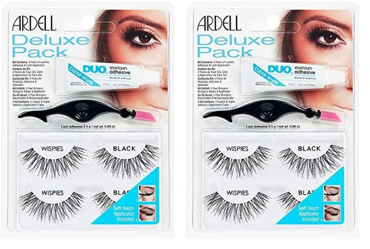 Ardell Deluxe Pack Wispies with Applicator, #68947, 1 Count (Pack of 2)