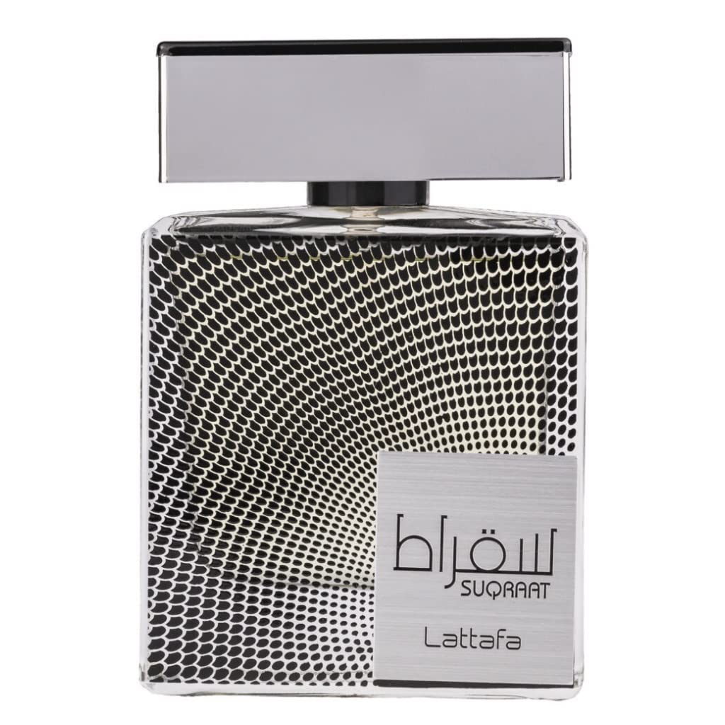 Lattafa Perfumes Suqraat For Men Eau De Parfum Spray, 3.4 Ounce