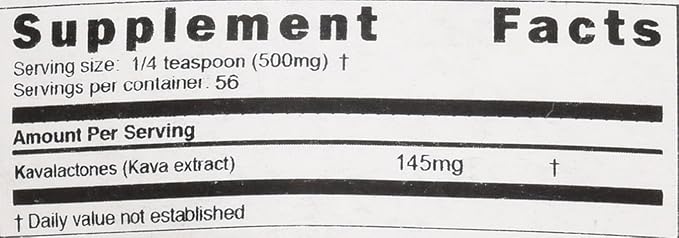 33% Kavalactone Kava Kava Extract Powder (0.5 oz)