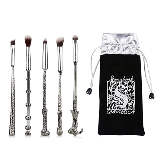 Gifts Wi-Zard Wand Makeup Brushes 5 Pcs Makeup Brush Set For Foundation Blending Blush Concealer Eyebrow Face Powder
