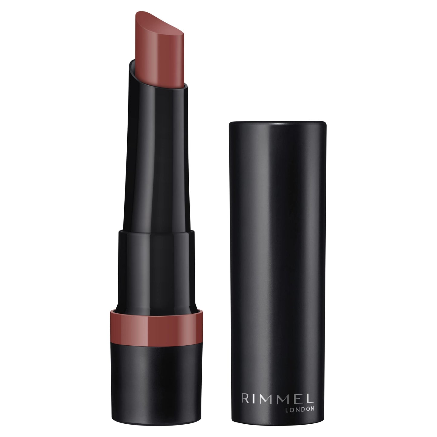 Rimmel Lasting Finish Matte Lipstick - All-Day Intense Lip Color With Exclusive Ruby And Diamond Complex - 180 Blushed Pink, .14