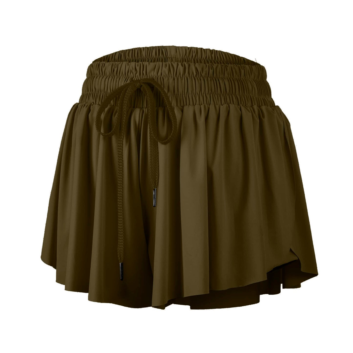 Flowy Shorts for Women Gym Yoga Athletic Workout Running Sweat Spandex Butterfly Skirt Womens Cute Comfy Lounge Preppy Clothes Casual Summer Beach (S, Navy Green)