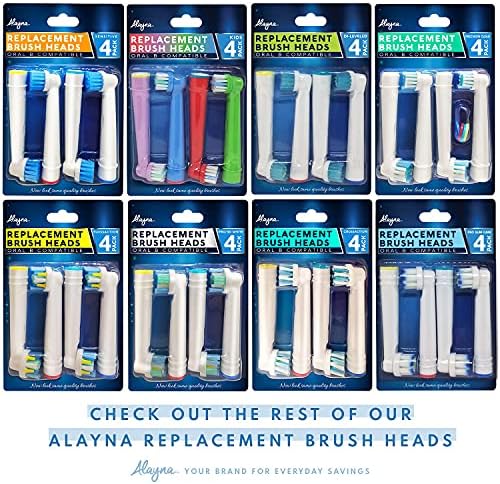 Replacement Toothbrush Heads Compatible with Oral B Electric Toothbrush Replacement Heads Precision Brush Heads Refills for Oralb Braun Pro 1000/7000/9600/500/3000/5000/6000/8000 Sensitive Precision +