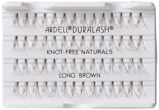 Ardell Individual Fake Eye Lashes, Naturals-Knot Free Long Brown