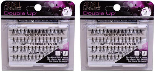 Ardell Double Individuals Knotted, Medium, Black (Pack of 2)