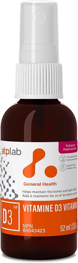 ATP LAB - Vitamin D3 - Vitamin D3 1000 IU Oral Spray 52 ML