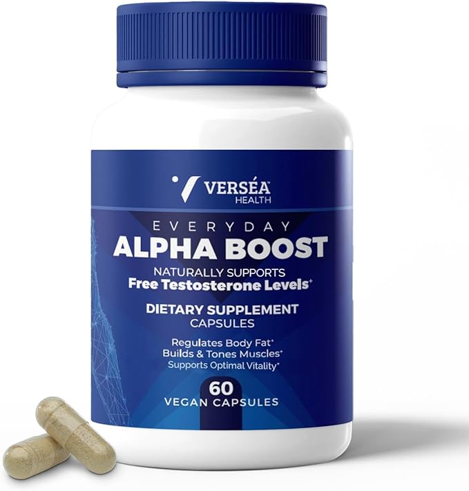 Alpha Boost – Natural Free Testosterone Support, Energy, Stamina, Endurance & Vitality for Men & Women, Multivitamin for Healthy Aging & Performance