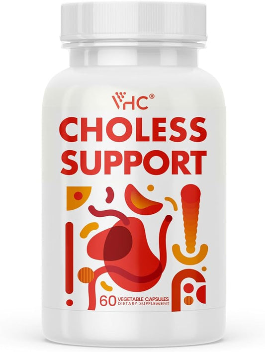 VHC Cholesterol Lowering Supplements,for Energy and Cholesterol Health, Niacin,Policosanol,Guggul,Plant Sterols,Cayenne Pepper,Garlic,Gluten-Free,60ct
