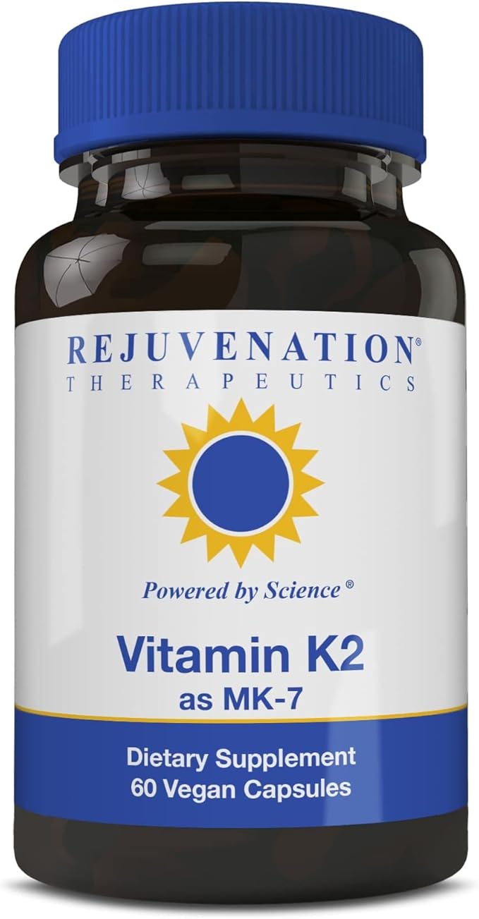 Vitamin K2 MK-7 | 60-Day Supply, High Potency (300mcg) | Easy to Swallow Vegetarian Capsules