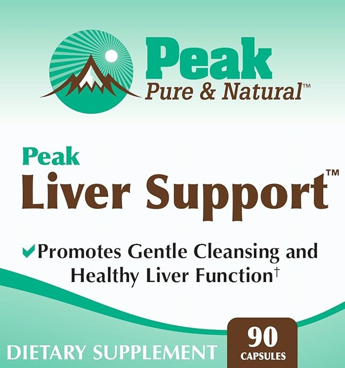 Peak Pure & Natural Peak Liver Support Milk Thistle Based Liver Support Supplement | Liver Cleanse and Detox | 90 Capsules