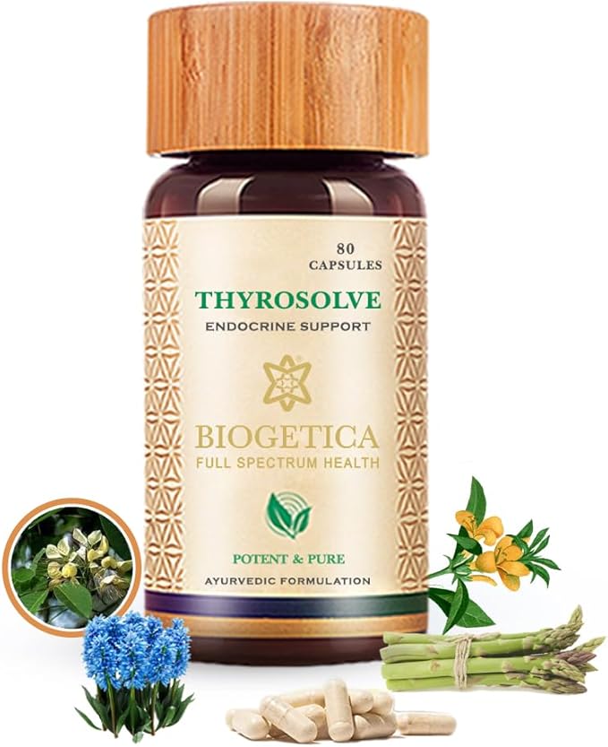 Thyroid Support Supplement - Natural Thyroid Support - Vegetarian & Non-GMO - 100% Vegan Ayurveda Supplement - 80 Capsules