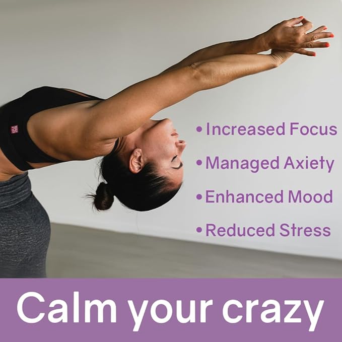 Zen Blend - Stress and Anxiety Supplement with Ashwagandha, L-Theanine, Holy Basil, Skullcap, Passionflower & Lemon Balm | Supports Mood, Focus & Stress Relief | Vegan & Non-GMO | 60 Capsules