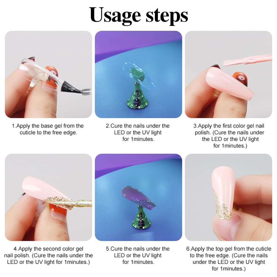 Nail Liner Gel Polish Kit,12 Colors Line Art Painted DIY Nail Polish,2in1 Ultra-fine Brush Head French Pull Line Graffiti Drawing Flower Stripe Design UV Gel Varnish For Nail Art Salon