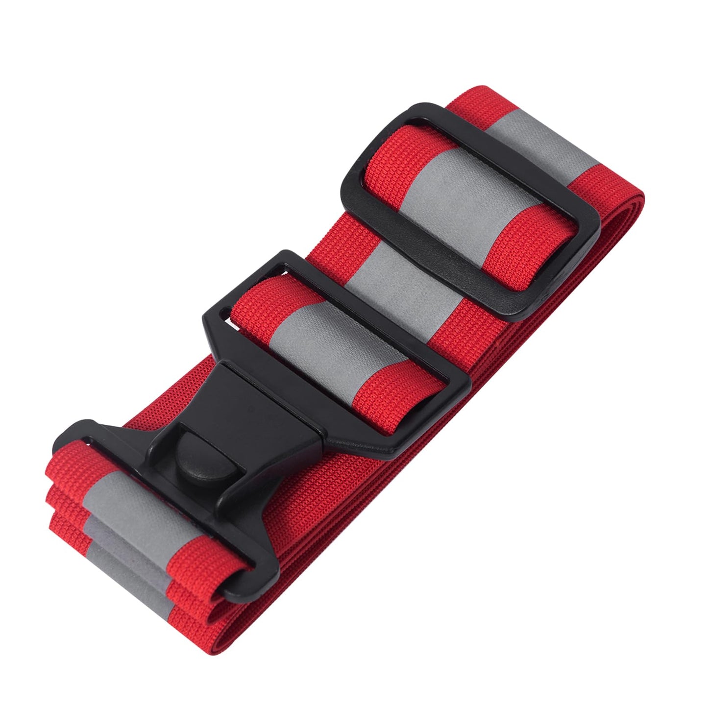 A-SAFETY Glow Belt - Running Belt - Reflective Belt - PT Belt - Military Reflective Belt(Yellow,Orange,Black,White) (Red)