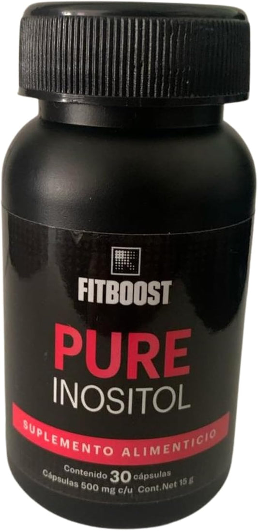 Fitboost Inositol Capsules – Dietary Supplement for Hormonal Balance & Wellness | Cápsulas de Inositol Fitboost – Suplemento para el Equilibrio Hormonal y Bienestar (30 Caps)