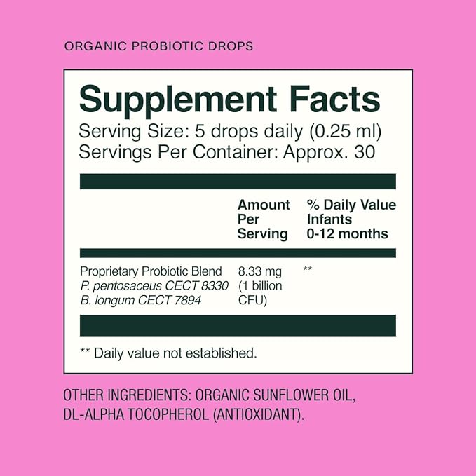 Bobbie Organic Baby Vitamin D and Probiotic Drops Bundle, Daily Liquid Supplements for Immune, Teeth, Bone and Digestive Health Support in Newborn Babies and Infants, Vegan, Infant-Friendly Formula