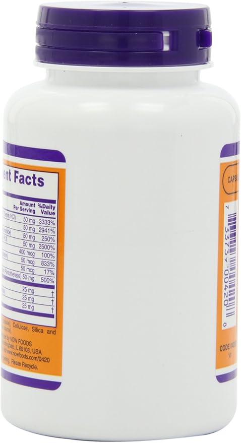 NOW B-50 Capsules, 100 Capsules (Pack of 2)