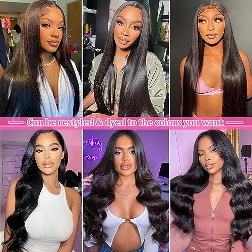 Clip in Hair Extensions Real Human Hair Clip in Extensions Black Women Remy Invisible Natural Straight Seamless 8pcs Double Weft #1B 16 Inch 2.8oz/80g