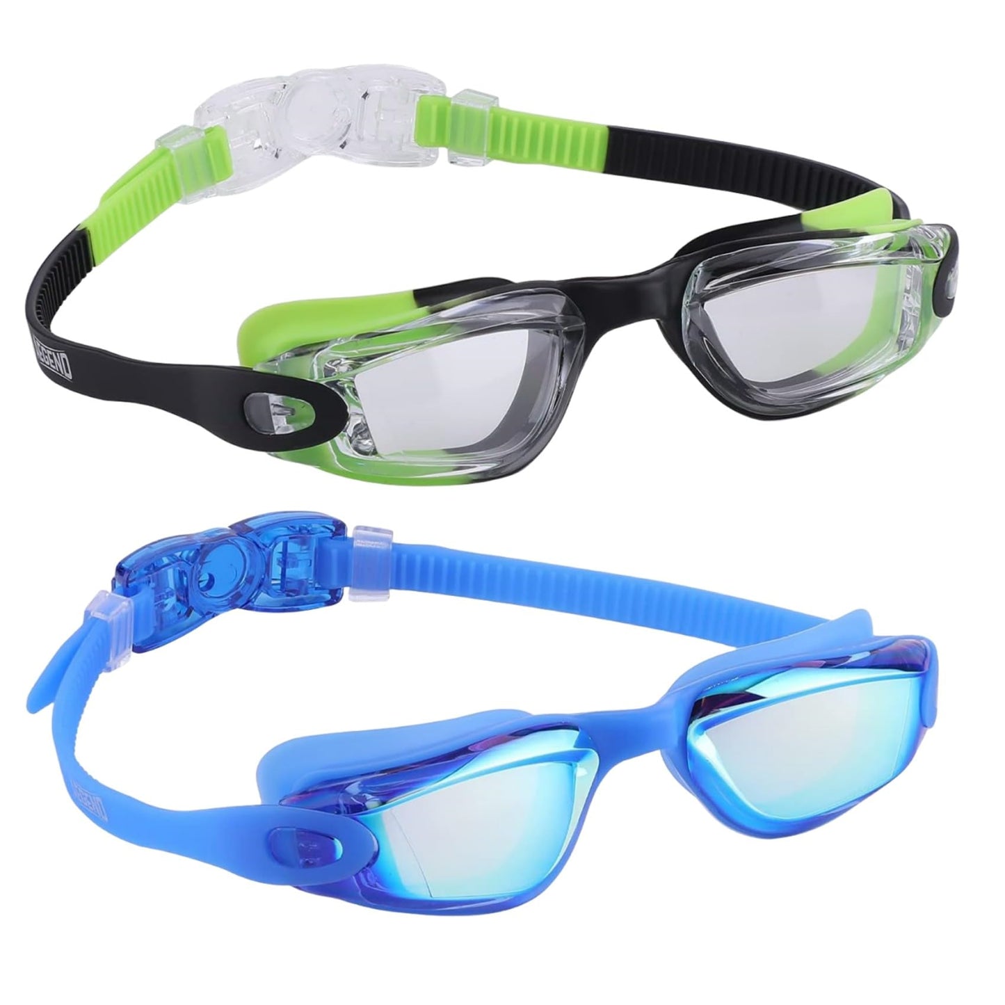 Aegend Kids Swim Goggles, Pack of 2 Swimming Goggles for Children Boys & Girls Age 3-14