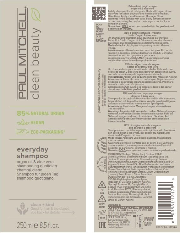 Paul Mitchell Clean Beauty Everyday Shampoo, Boosts Shine, Adds Body, For All Hair Types