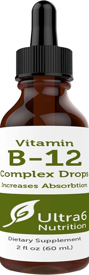 Vitamin B12 Sublingual Liquid Drops - B12 Methylcobalamin Supplement Great for Energy & Tiredness - Vitamin-B Supplements for Women & Men - 90 Day Supply