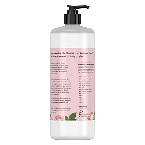 Love Beauty And Planet Blooming Hair Conditioner for Color Treated Hair Murumuru Butter & Rose Paraben & Silicone Free & Vegan Hair Care, 32.3 Fl Oz