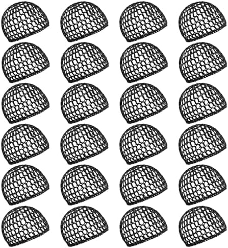 Framendino, Mesh Crochet Hair Net Rayon Knit Snoods Hat Hairnet Snood Cover Ornament for Night Sleeping Hair Accessories