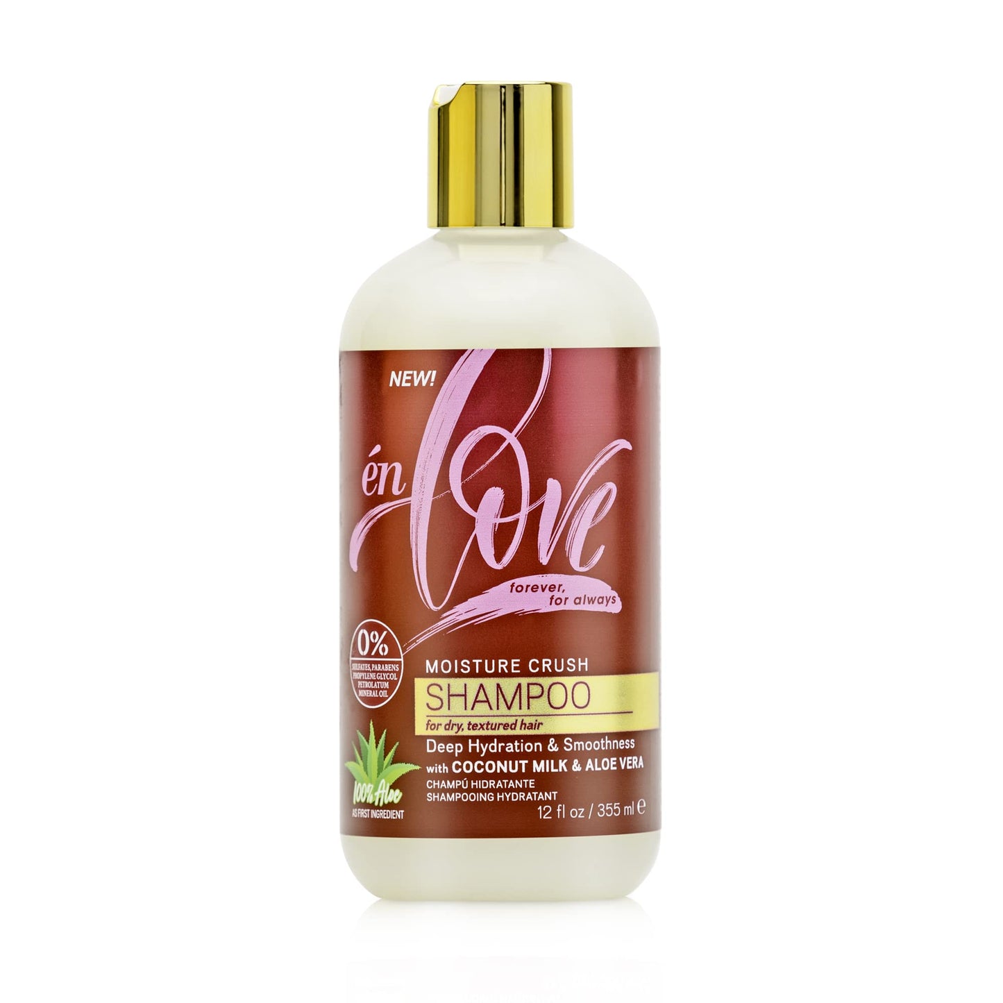 N Love Moisture Crush Shampoo With Natural Coconut Milk & Pure Aloe Vera For Deep Hydration | Smoothness & Shine | Anti-Frizz |