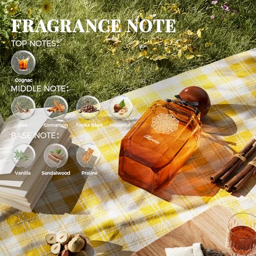 Perfume for Unisex, Eau de Parfum Spray Lasting Fragrance Oriental Vanilla Flavor for Men and Women Daily Use, Appointment,Party,Wedding,100ml/3.4 Fl oz