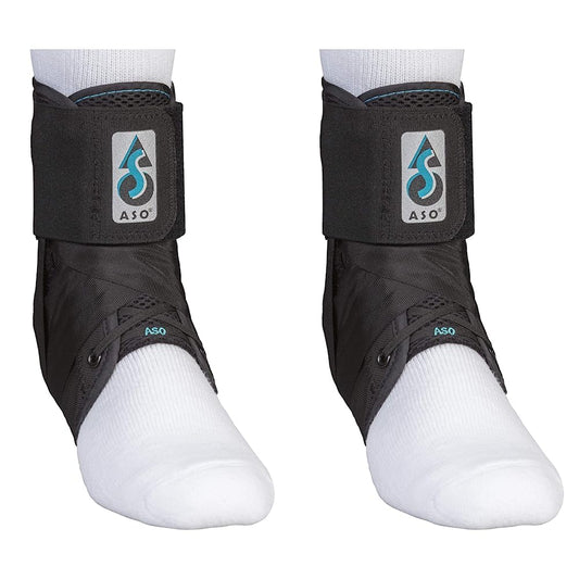 Med Spec ASO Ankle Stabilizer Bundle 264014 ASO Ankle Stabilizer (Black, Medium)