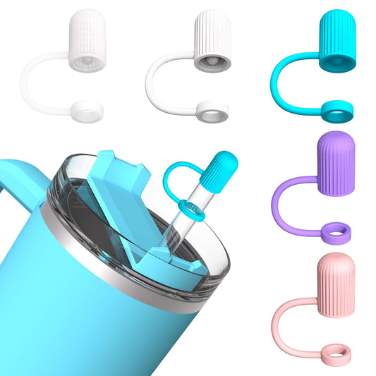 Adjustable Straw Cover for Stanley|Simple Modern|Yeti|Owala|Hydro Flask|Reduce|Maars|Meoky|MaxBase|Beast|Hydrapeak Cup, All Brand of Straw Accessories, Diameter 6mm-12mm, BPA Free, Dishwasher safe