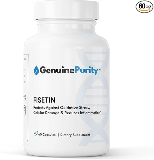 Fisetin 150mg | Supplement for Aging Cognitive Support | Pure Fisetin Supplement - Powerful Serving Size | Gluten Free, Vegan, USA Made, Non-GMO | 60 Capsules