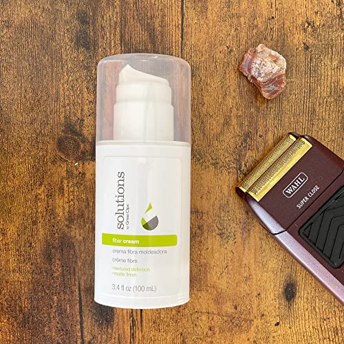 GREAT CLIPS Solutions Fiber Cream 3.4oz | Firm Hold with Pliable Styling | Create Volume and Lift | Great for Naturally Curly Hair