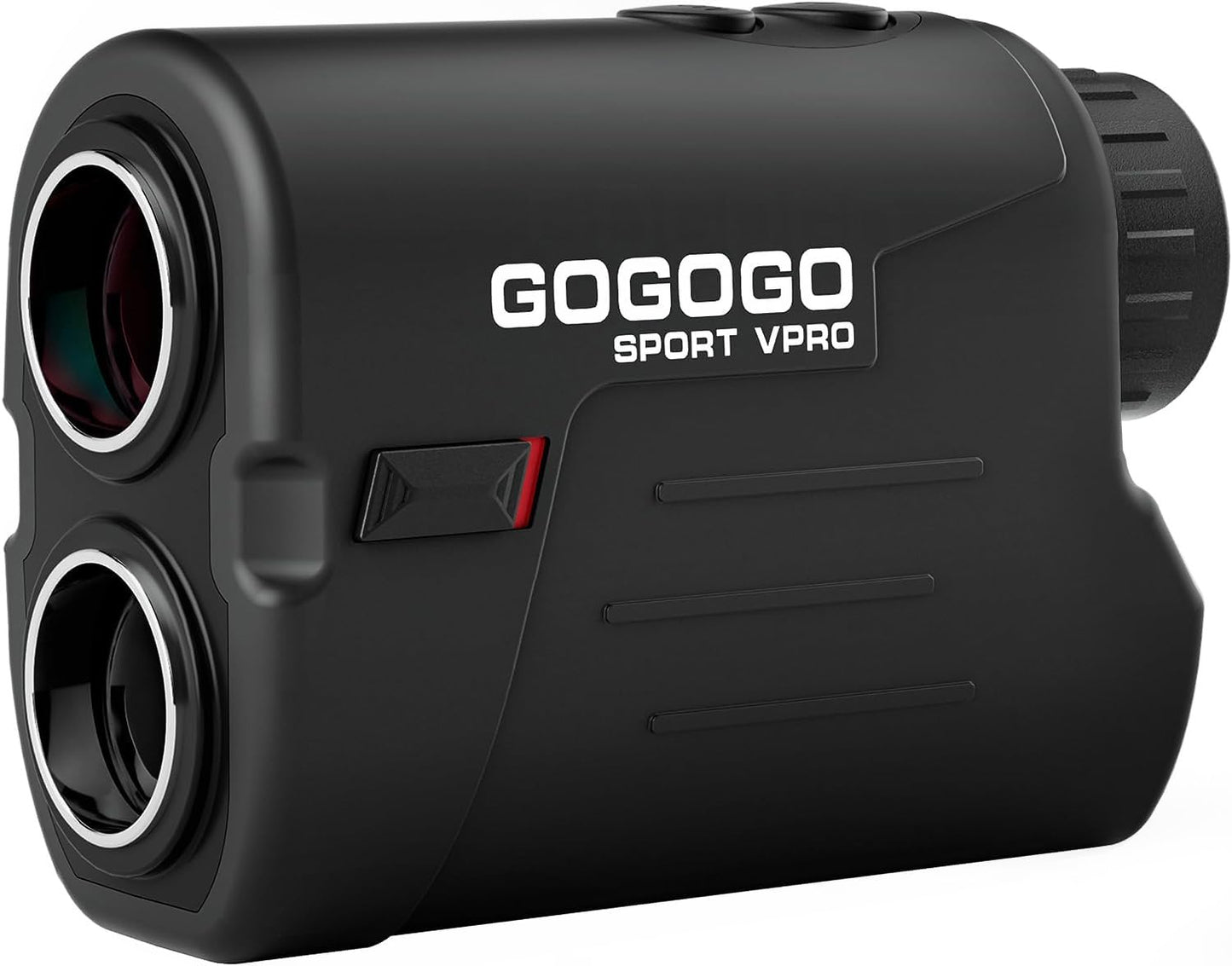 Gogogo Sport Vpro Laser Golf/Hunting Rangefinder, 6X Magnification Clear View 650/1200 Yards Laser Range Finder, Lightweight, Slope, Pin-Seeker & Flag-Lock & Vibration (Slope Switch & Inside Magnet)