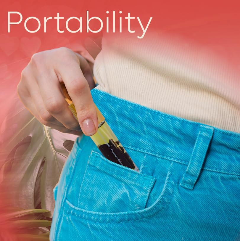 Pheromone Perfume with Infused Essential Oils - Obsidian Roll - Attraction Element with Long-Lasting Scent - Unisex For Men and Women