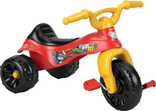 Fisher-Price Toddler Tricycle Blaze and the Monster Machines Tough Trike Bike Outdoor Toy with Storage for Preschool Kids Ages 2+ Years