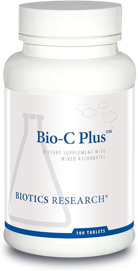 Biotics Research Bio C Plus™ Provides Vitamin C as Mixed Mineral Ascorbates with Citrus Bioflavonoids, SOD and Catalase, Vitamin C Plus Bioflavonoids, Potent Antioxidant, Immune System 100 Tablets