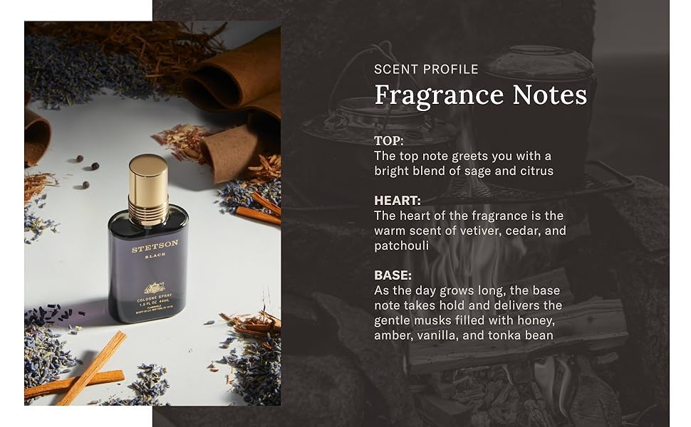 Stetson Black - Original After Shave for Men - Masculine Woody, Dark and Spicy Scent with Fragrance Notes of Sandalwood, Spices, and Suede - 3.4 Fl Oz