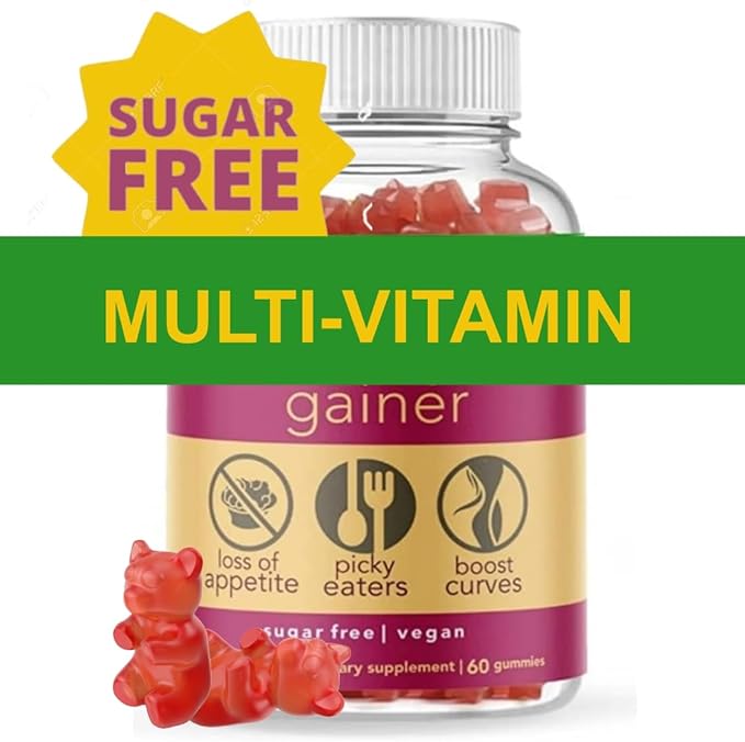 Gainer for Women | clinically Studied Ingredients L-Lysine Blessed Thistle Zinc Vitamin B Complex | Sugar Free Vegan 60 Gummies