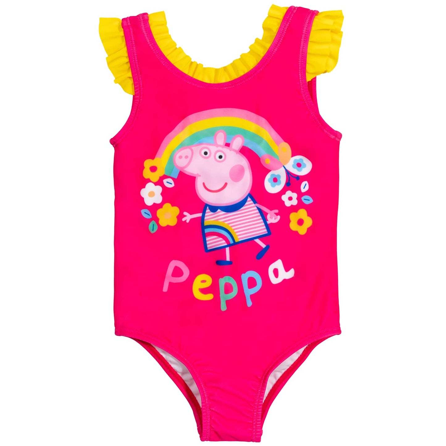 Peppa Pig Toddler Girls One Piece Bathing Suit Pink 2T