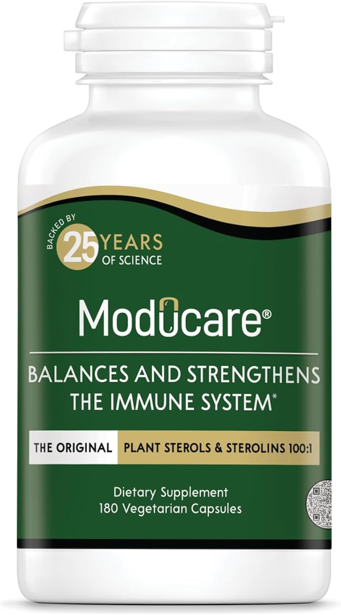 Daily Immune Support, Plant Sterol Dietary Supplement, 180 Vegetarian Capsules (Packing May Vary)