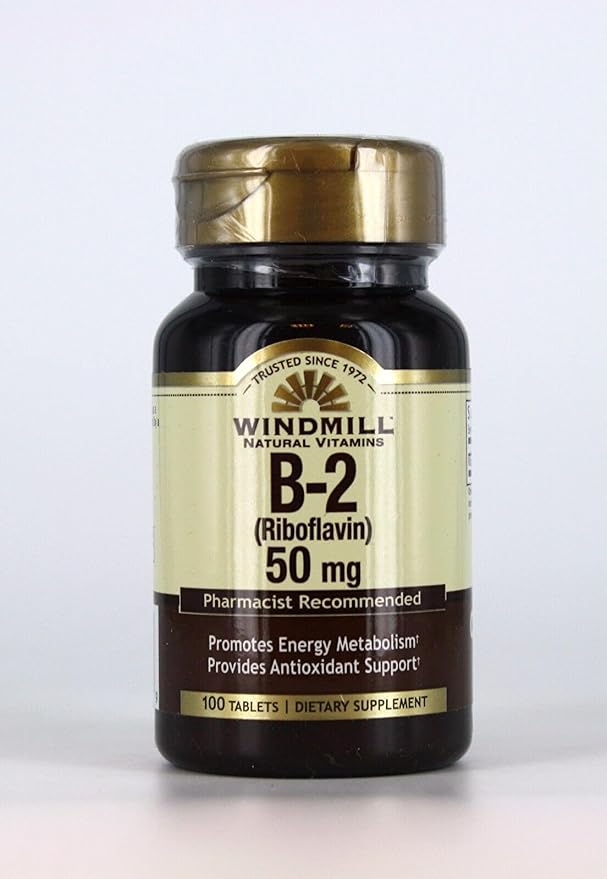 Windmill Vitamin B-2 50 mg Tablets - 100 ea (6 Pack)