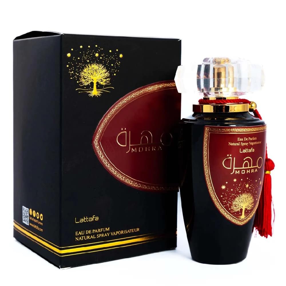 Lattafa Perfumes Mohra For Unisex Eau De Parfum Spray, 3.4 Ounce