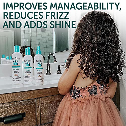 Fairy Tales Curly Q Kids Conditioner - Hydrating for Curly and Multi-Cultural Hair Types, Paraben-Free, Sulfate-Free, Gluten-Free, Nut-Free - 32 oz