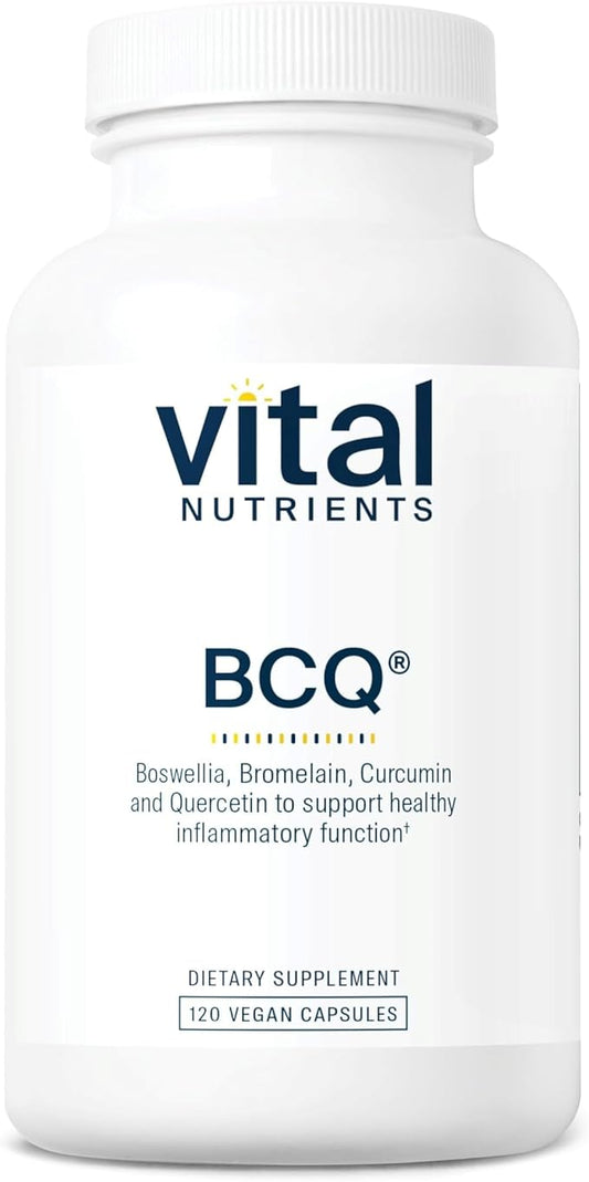 Vital Nutrients BCQ | Vegan Boswellia, Bromelain, Curcumin & Quercetin Supplement | Joint Support Supplement | Supports Sinus & Digestive Health | Gluten, Dairy, Soy Free | 120 Capsules